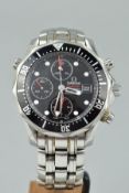 AN OMEGA SEAMASTER PROFESSIONAL CHRONOMETER CHRONOGRAPH AUTOMATIC STAINLESS STEEL GENT'S BRACELET