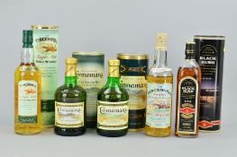 FIVE BOTTLES OF IRISH WHISKEY, to include a bottle of Connemara Peated Single Malt Irish Whiskey,
