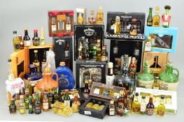 A COLLECTION OF MINIATURES AND GIFT SETS, to include four Jack Daniels gift sets which include