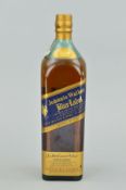 A BOTTLE OF JOHNNIE WALKER BLUE LABEL SCOTCH WHISKY, bottle No.F.01416 JW, 43% vol, 1 litre,