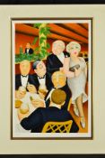 BERYL COOK (1926-2008), 'The Baron Entertains', a man and lady walking through a bar, a limited