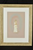 KAY BOYCE (BRITISH CONTEMPORARY), 'Emily II' a scantily clad woman, pastel drawing, mounted,