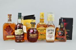 SIX BOTTLES OF BOURBON WHISKEY, to include a bottle of Four Roses Single Barrel Kentucky Bourbon