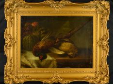STYLE OF EDWARD COLEMAN (BRITISH 19TH CENTURY), Still life of Dead Game, cock and hen pheasants with