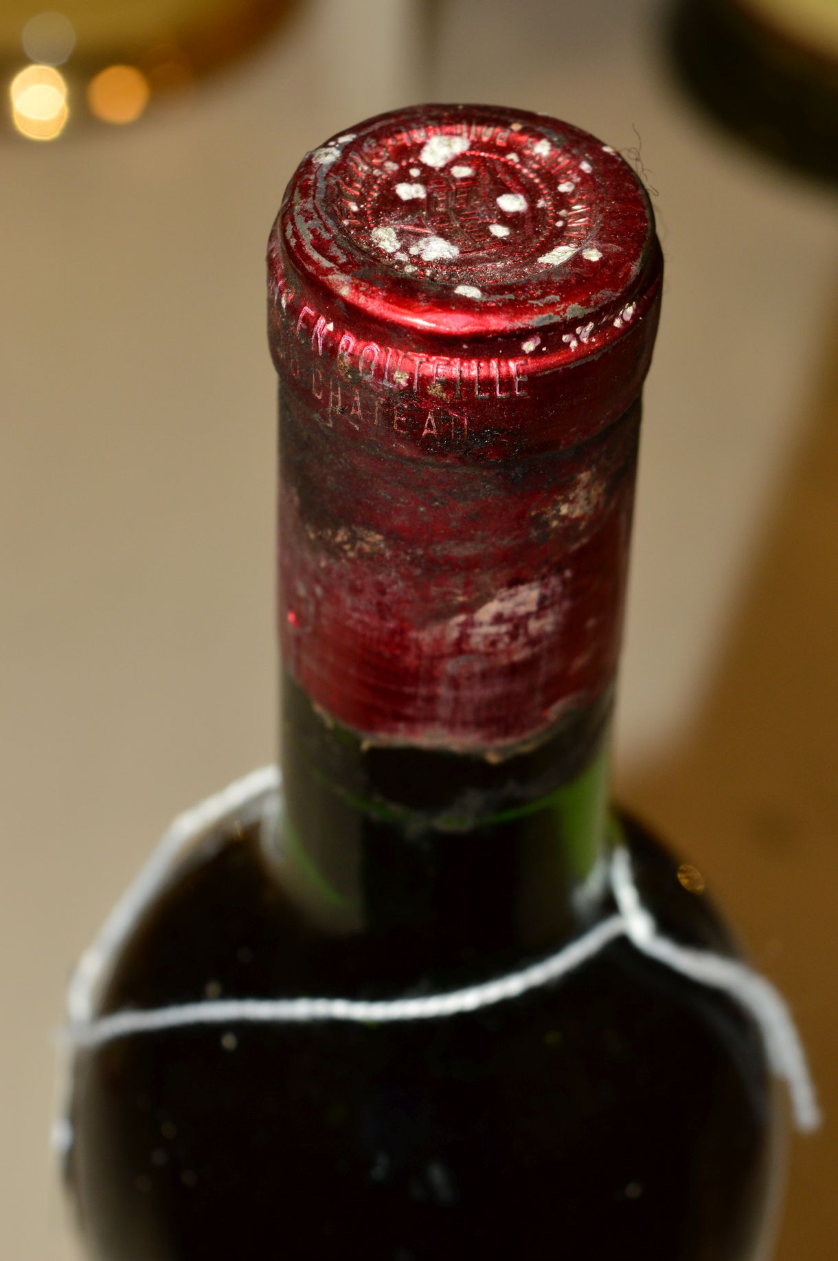 A BOTTLE OF PETRUS POMEROL 1968, fill level upper shoulder, seal intact but some staining, label - Image 4 of 5