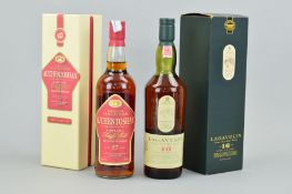 TWO BOTTLES OF SINGLE MALT, to include a bottle of Lagavulin Single Islay Malt Whisky, aged 16