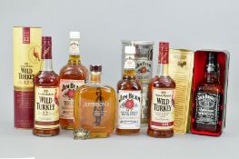 SIX BOTTLES OF BOURBON WHISKEY, to include a bottle of Jefferson's Kentucky Straight Bourbon