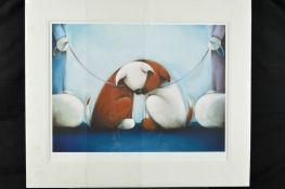 DOUG HYDE (BRITISH 1972), 'Opposites Attract', two dogs and their owners, a limited edition print