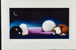 DOUG HYDE (BRITISH 1972), 'The Night Watchman', a boy sleeping by his pets, a limited edition