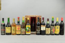 THIRTEEN BOTTLES OF EUROPEAN RED AND WHITE WINE, to include Marsala, Chianti and Bulls Blood, a