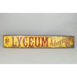 AN ENAMEL SIGN FOR 'THE LYCEUM ADVERTISING CO.', by Orme Evans & Co of Wolverhampton, with red