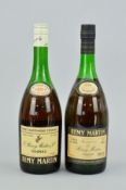 TWO BOTTLES OF REMY MARTIN COGNAC, 70% proof, 24fl ozs, one bottle is a 1960's/1970's bottling