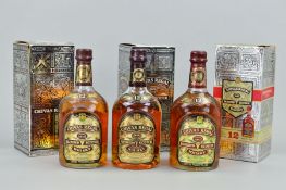 THREE BOTTLES OF CHIVAS REGAL, to include a bottle of Chivas Regal Blended Scotch Whisky, aged 12