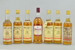 A COLLECTION OF SEVEN BOTTLES OF BELL'S SCOTCH WHISKY, a mixture of imperial or metric measurements,