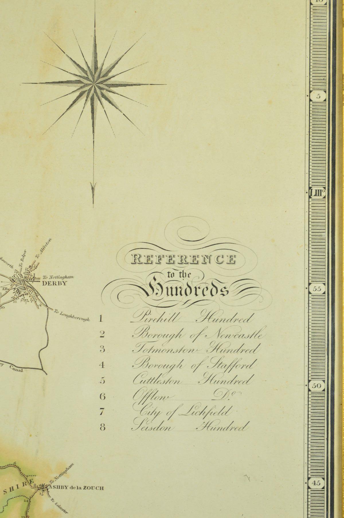 STAFFORDSHIRE, GREENWOOD (C & J), 'A Map of the County of Stafford from an Actual Survey Made in the - Image 3 of 6