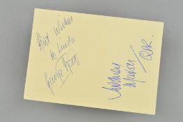 AUTOGRAPHS, George Best and Rodney Marsh, both signed on reverse of Supper with Legends with both