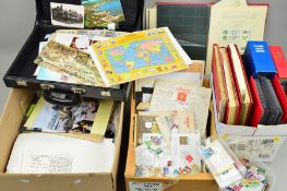 AN ACCUMULATION OF STAMPS AND COVERS, in seven albums with Mint Great Britain Decimal Issues (