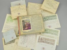 A COLLECTION OF POSTAL EPHEMERA, dating from the late 1800's relating to goods and services supplied