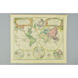 WORLD, HOMANN (JOHANN BAPTIST), 'PLANIGLOBII TERRESTRIS Universalis Utrumq Hemisphaerium Orient et