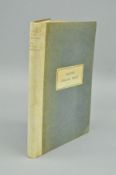 BROWN, Sir Thomas of Norwich 'Christian Morals', pub Cambridge University Press, 1904, one of only