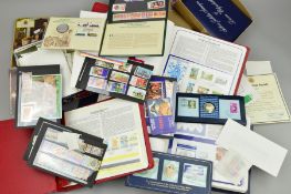 VARIOUS MODERN STAMPS AND COIN COVERS, in three albums and loose