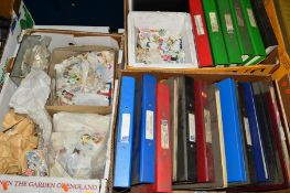 AN ALL WORLD MINT AND USED COLLECTION OF STAMPS, in files and loose contained in three boxes