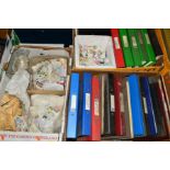 AN ALL WORLD MINT AND USED COLLECTION OF STAMPS, in files and loose contained in three boxes