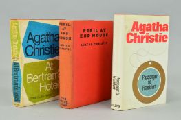 CHRISTIE, AGATHA, three 1st editions, to include 'Peril at End House', Collins 1932, 'Passenger to