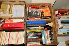 FIRE SERVICE INTEREST, five boxes of books, magazines and mannuals, including 'Mannual of