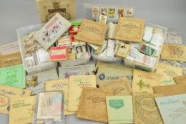 A VERY LARGE COLLECTION OF CIGARETTE AND TRADE CARDS, contained in a number of small plastic