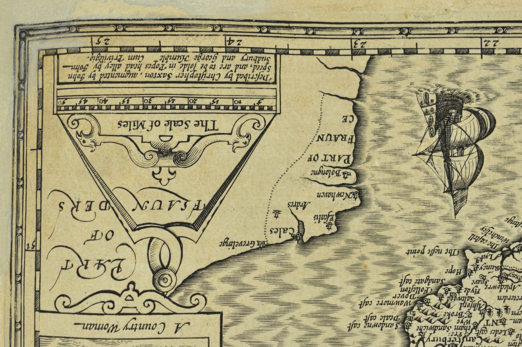 ENGLAND, SAXTON (CHRISTOPHER) & SPEED (JOHN), 'THE KINGDOME OF ENGLAND', engraved map, uncoloured, - Image 8 of 14