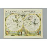 WORLD, WELLS (EDWARD), 'A NEW MAP of THE TERRAQUEOUS GLOBE according to the latest Discoveries and