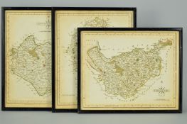 CARY, (JOHN), STAFFORDSHIRE, CHESHIRE AND LEICESTERSHIRE, three county maps from 'New and Correct