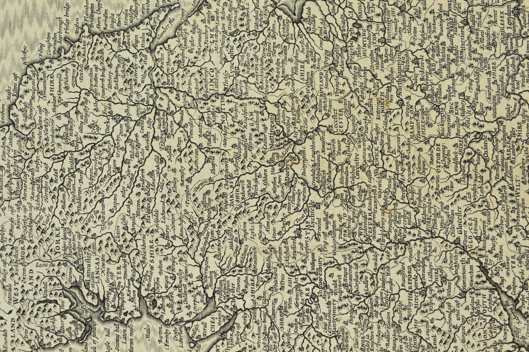 ENGLAND, SAXTON (CHRISTOPHER) & SPEED (JOHN), 'THE KINGDOME OF ENGLAND', engraved map, uncoloured, - Image 11 of 14