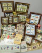 A MISCELLANEOUS COLLECTION OF FRAMED CIGARETTE CARD COLLECTION, (12) from Golden era, Player's