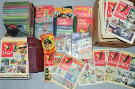 EAGLE ANNUALS, 1 to 9 and 11 to 14 plus seven related books, together with original Eagle Comics for