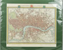 WALKER (JOHN & CHARLES) 'A PLAN OF LONDON AND ITS ENVIRONS', from Lewis' 'Topographical