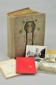 A POSTCARD ALBUM OF APPROXIMATELY 450 EDWARDIAN-MID 20TH CENTURY POSTCARDS, featuring many