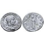 "Maximinus I AR Denarius. Rome, AD 235-236. IMP MAXIMINVS PIVS AVG, laureate, draped and cuirassed