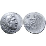 "Aeolis, Temnos AR Tetradrachm. Circa 188-170 BC. In the name and types of Alexander III of Macedon.