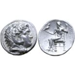 "Kingdom of Macedon, Philip III Arrhidaios AR Tetradrachm. Babylon, circa 323-317 BC. Head of