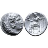 "Kingdom of Macedon, Philip III Arrhidaios AR Tetradrachm. Susa, circa 323-320 BC. Head of