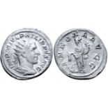 "Philip I AR Antoninianus. Rome, AD 244-247. IMP M IVL PHILIPPVS AVG, radiate, draped and
