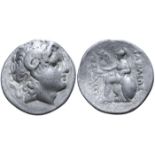 "Kings of Thrace, Lysimachos AR Tetradrachm. Lampsakos, 297/6-282/1 BC. Head of the deified