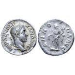 "Severus Alexander AR Denarius. Rome, AD 228. IMP SEV ALEXAND AVG, laureate head right / ANNONA AVG,