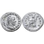 "Philip I AR Antoninianus. Rome, AD 244-247. IMP M IVL PHILIPPVS AVG, radiate, draped and