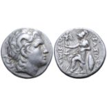 "Kings of Thrace, Lysimachos AR Tetradrachm. Magnesia ad Maeandrum, circa 297-281 BC. Head of the