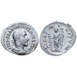 "Maximinus I AR Denarius. Rome, AD 235-236. IMP MAXIMINVS PIVS AVG, laureate, draped and cuirassed