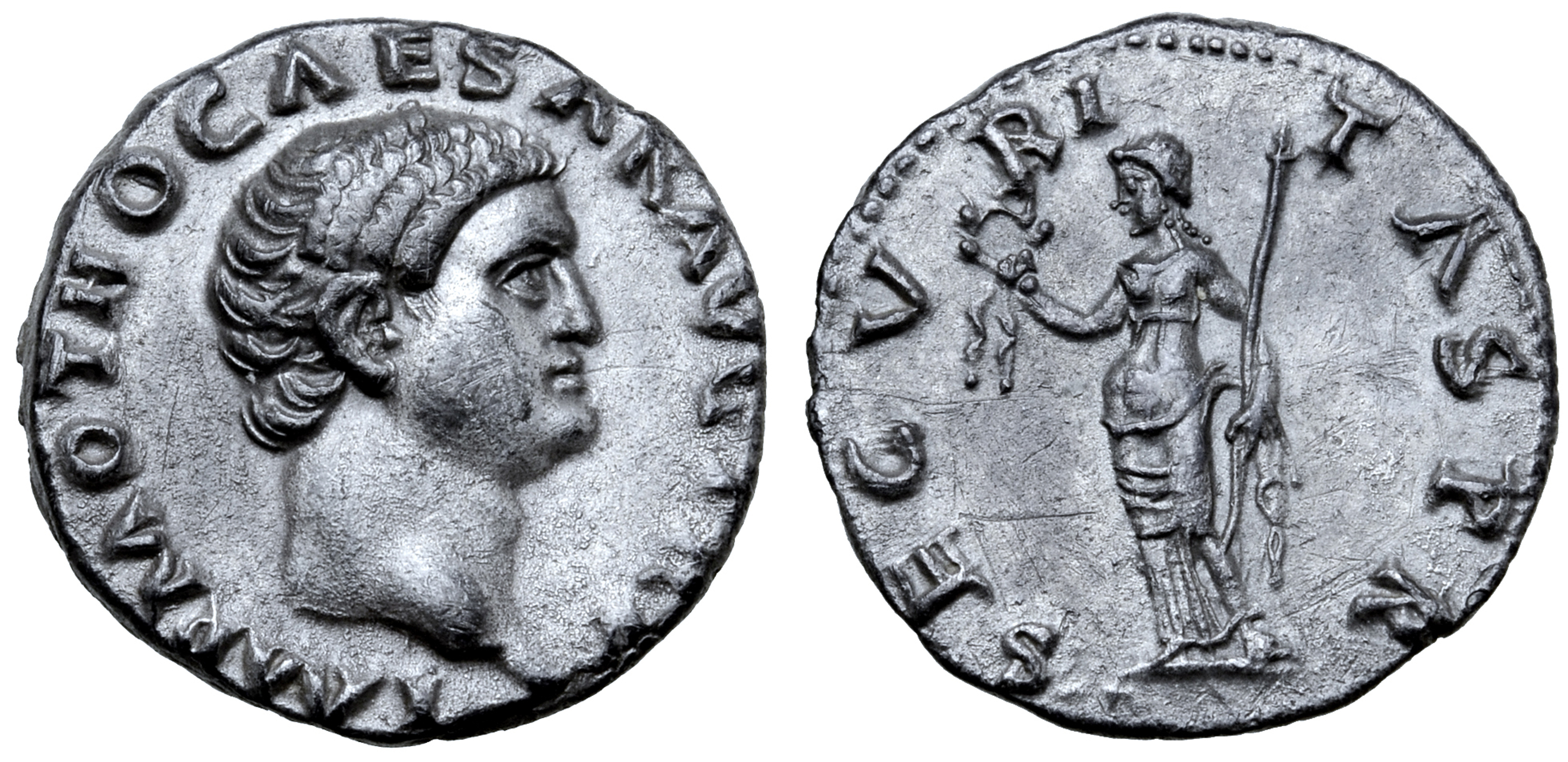 Otho AR Denarius. Rome, AD 69. IMP M OTHO CAESAR AVG TR P, bare head right / SECVRITAS P R,