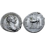 Trajan AR Drachm of Bostra, Arabia. AD 114-116. AYTOKP KAIC NEP TRAIAN? ARICT? CEB ???? ???,